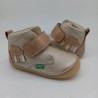 Botin kickers barefoot en beige