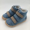 Botin Coqueflex Barefoot en azul y camel