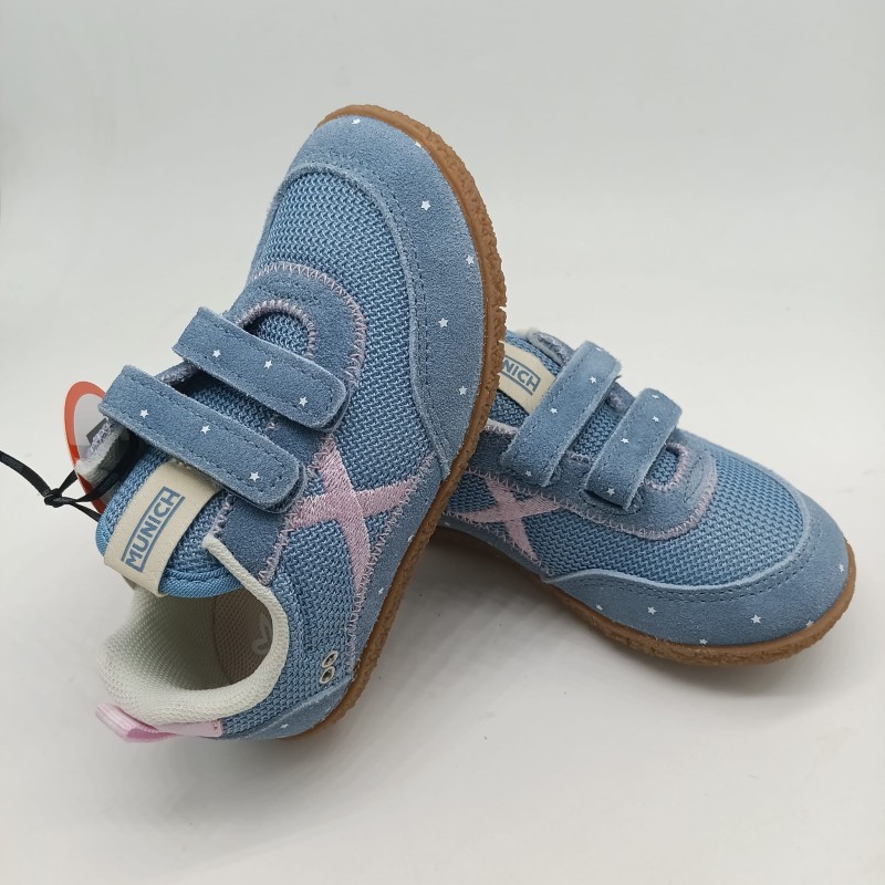 Munich Barefoot Baby Koda en azul jeans