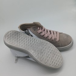 Zapatilla Silver Moose alta en topo y rosa