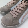 Zapatilla Silver Moose alta en topo y rosa