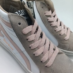 Zapatilla Silver Moose alta en topo y rosa